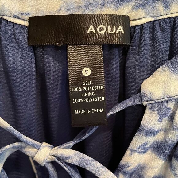 Aqua blue tiered sundress - Picture 3 of 8